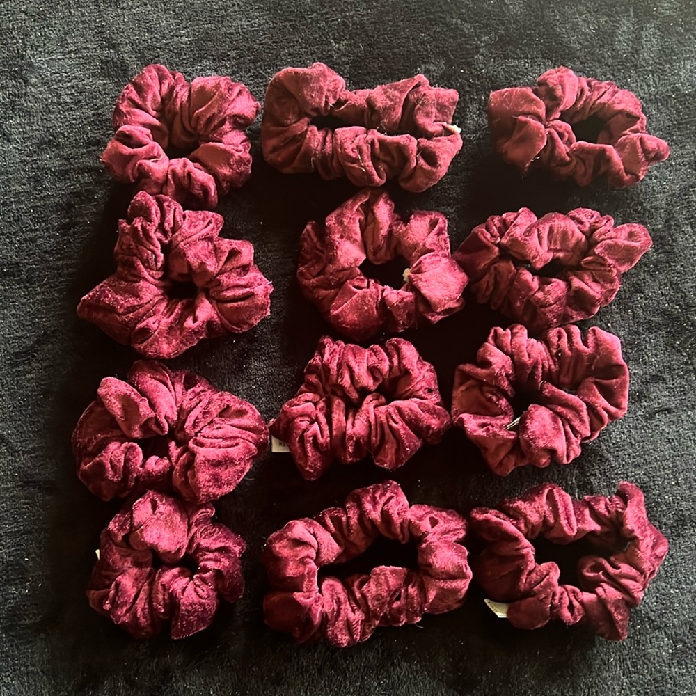 Handmade hair scrunchies